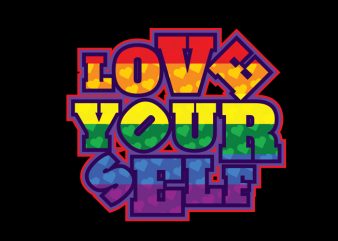 love yourself buy t shirt design for commercial use