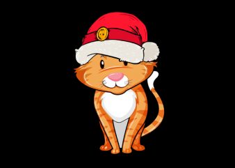 cat Christmas buy t shirt design for commercial use
