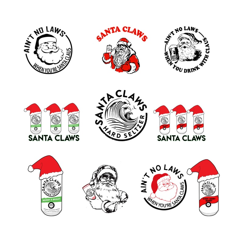 santa claws white claw