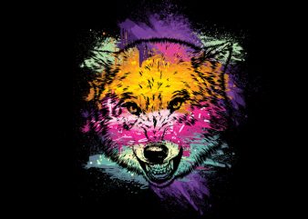 wolf love tshirt design vector