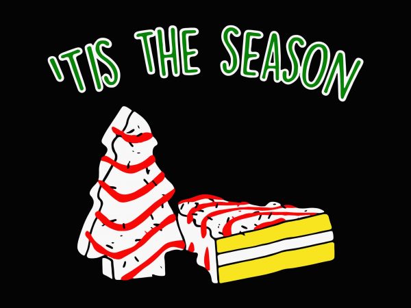 Christmas Tree Snack Design Little Debbie Tis The Season PNG Holiday Digital Download