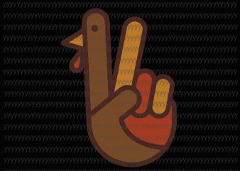 Funny Turkey Hand Thanksgiving Retro Vintage Svg, Png, Dxf, Eps graphic t-shirt design