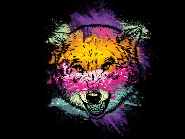 Wolf love tshirt design vector