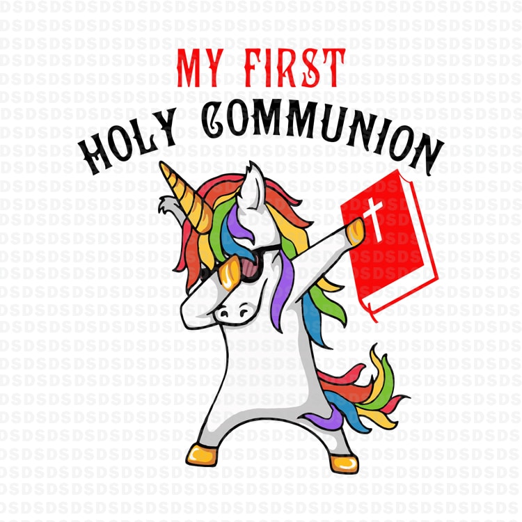 Download My First Holy Communion Nurse Unicorn Vector T Shirt Design For Download Buy T Shirt Designs
