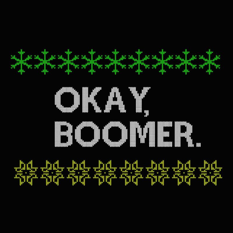 OK Boomer Knitting svg, OK Boomer for Teenagers Millenials Gen Z Funny Meme svg, png, dxf, eps tshirt factory