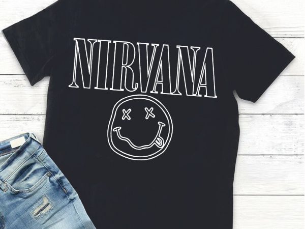 Nirvana smile,Nirvana smile svg T shirt vector artwork Nirvana smile,Nirvana smile svg T shirt vector artwork
