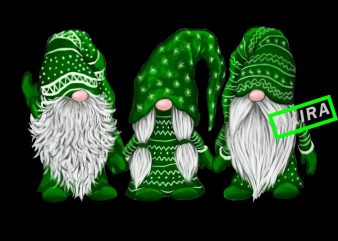 three gnomes green png,Green Gnome png,Gnome christmas buy t shirt design