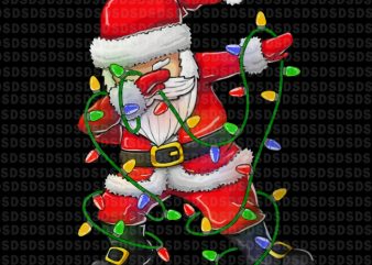 Santa dabbing png, santa dabbing light t-shirt design png