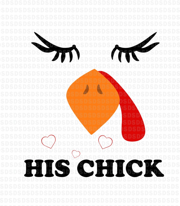 Download His chick turkey svg, His chick thanksgiving vector t ...