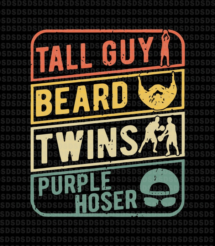 tall guy beard twins purple hoser