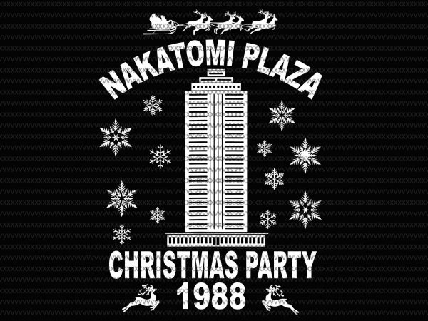 Nakatomi Plaza svg, Christmas Party 1988 svg, merry christmas 1988 svg T shirt vector artwork Nakatomi Plaza svg, Christmas Party 1988 svg, merry christmas 1988 svg T shirt vector artwork