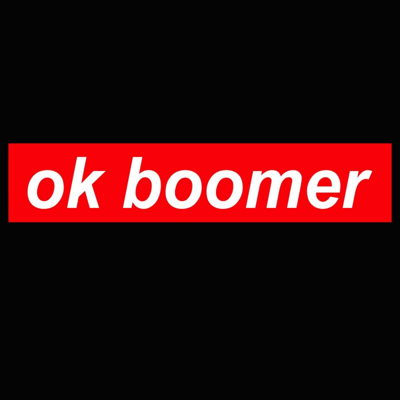 OK Boomer for Teenagers Millenials Gen Z Funny Meme svg, png, dxf, eps tshirt design for sale