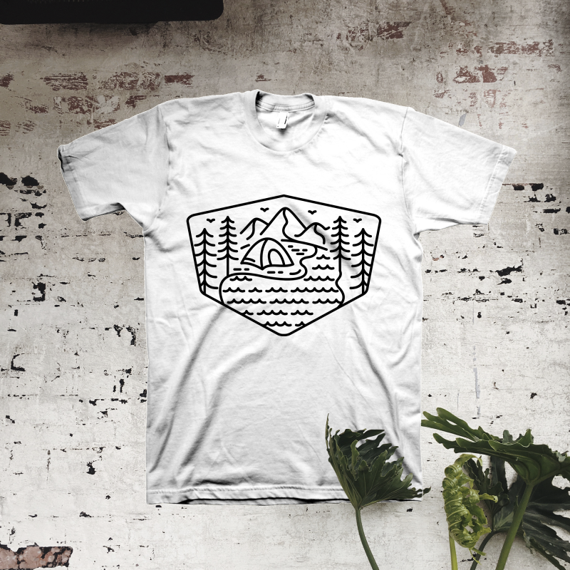 Wild Camping t shirt designs for sale