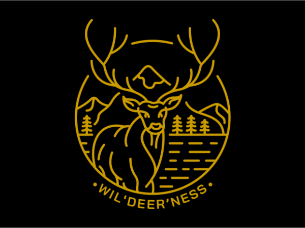 Wildeerness t shirt design for purchase