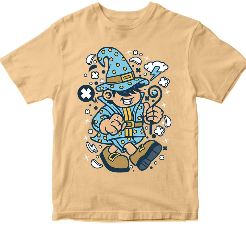 Wizard Kid tshirt designs for merch by amazon