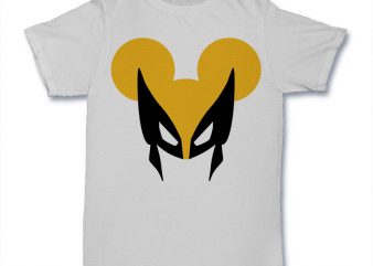 Wolvemouse t shirt design template