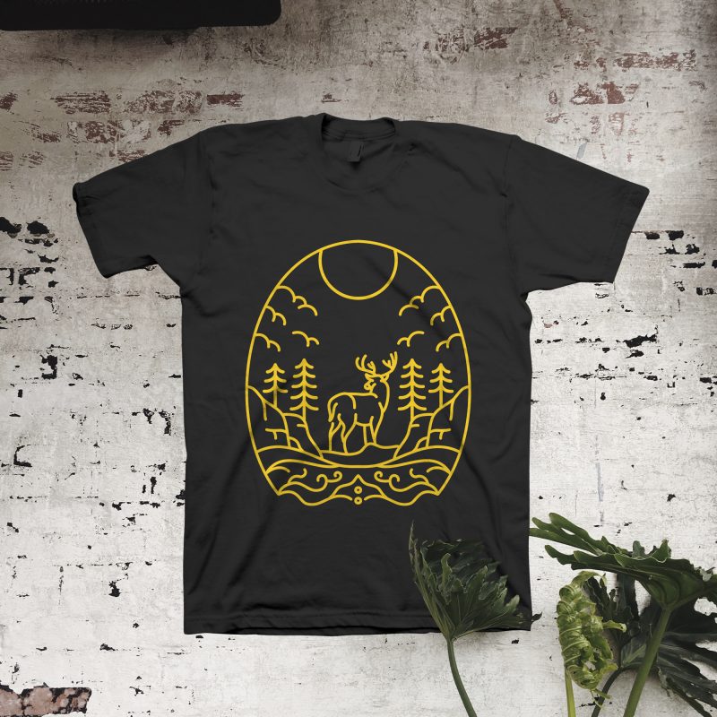 Wonder Deer t shirt designs for print on demand