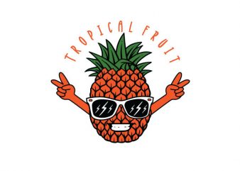 tropical fruit Vector t-shirt design