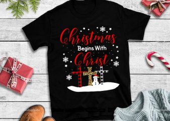 Christmas begins with christ,Christmas begins with christ design tshirt
