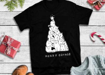 2 Merry Catmas, Merry Catmas svg,Merry Catmas, Cat christmas print ready shirt design