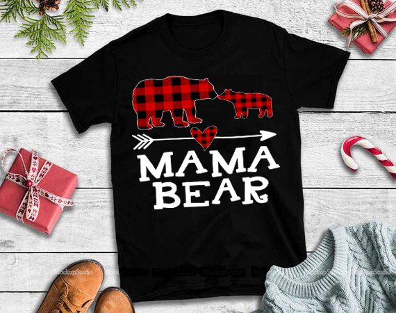 Mama Bear, T Shirt Design Graphic by blue-hat-graphics · Creative Fabrica