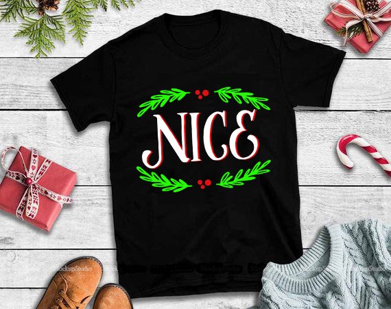 Nice christmas couples matching festive holiday novelty svg,nice christmas couples matching festive holiday novelty design tshirt