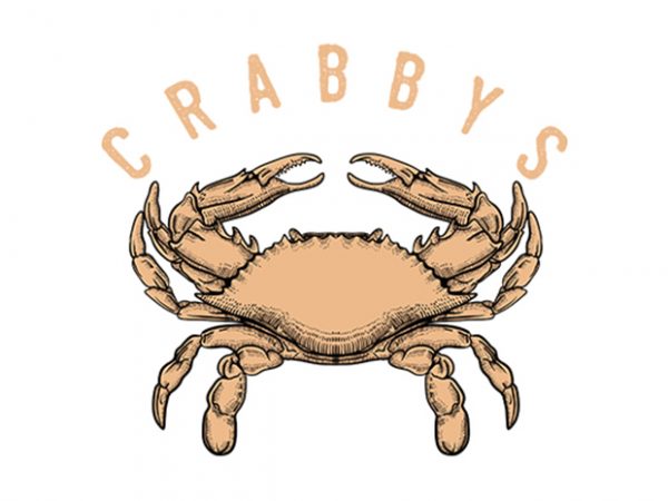 Crabbys vector t-shirt design