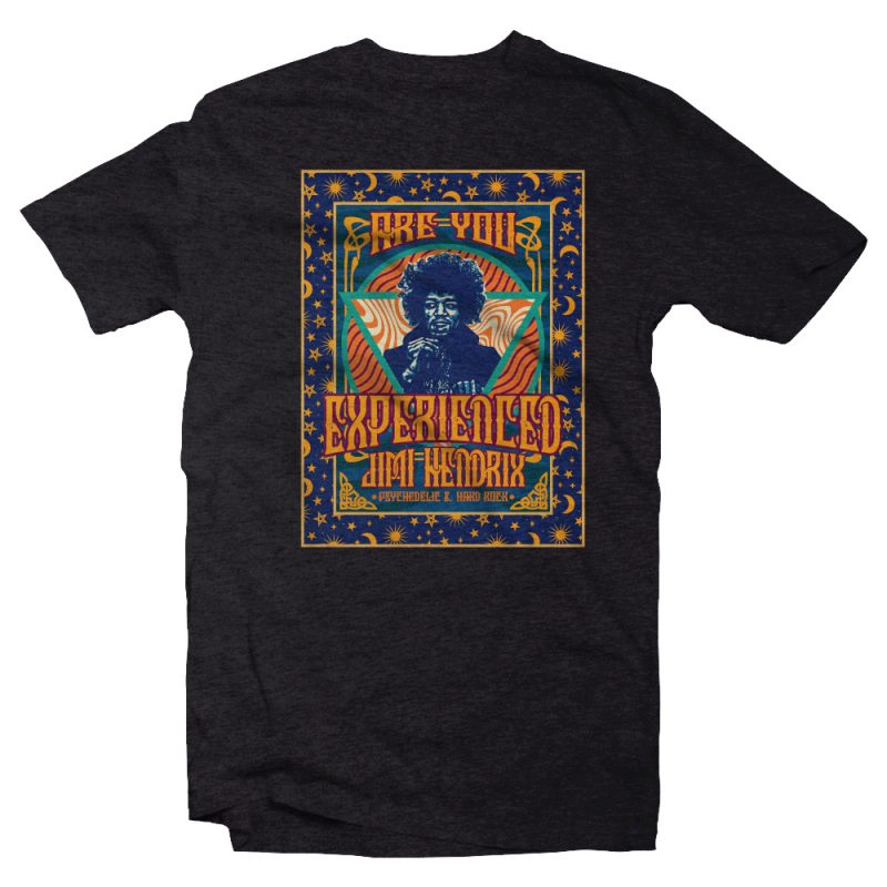 are you experienced psychedelic print ready vector t shirt design