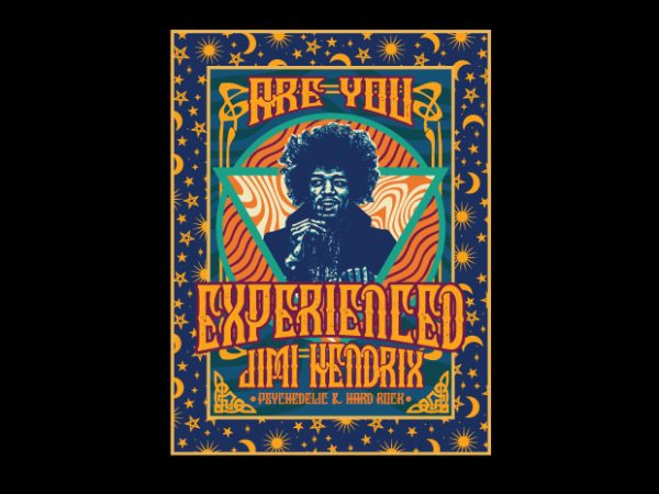 are you experienced psychedelic print ready vector t shirt design are you experienced psychedelic print ready vector t shirt design