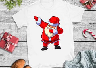 Dabbing Santa Claus Christmas PNG,Dabbing Santa Claus Christmas t-shirt design png