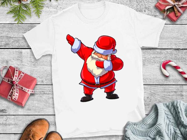 Dabbing santa claus christmas png,dabbing santa claus christmas t-shirt design png