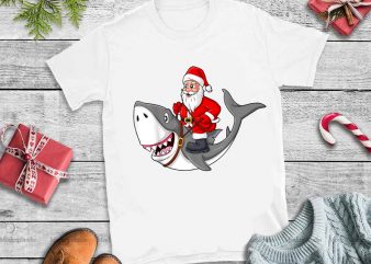 Santa Claus Riding Shark Christmas,Santa Claus Riding Shark Christmas png buy t shirt design