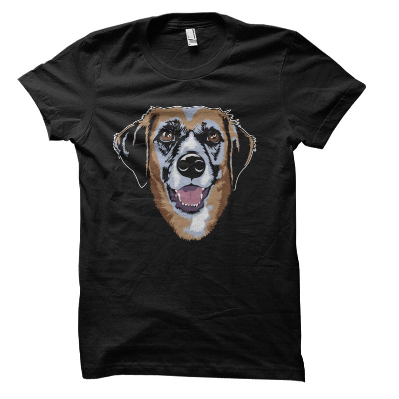 Golden Dog Vector t-shirt design buy tshirt design