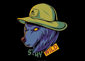 Stay Wild t shirt design png