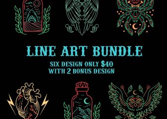 line art bundle tshirt design