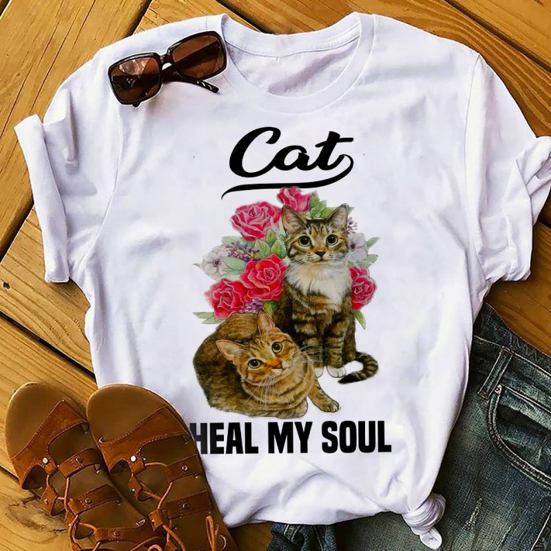 Cat t-shirt designs bundle