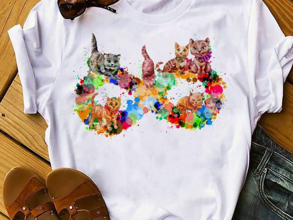 Cat infinity symbol buy t shirt design artwork