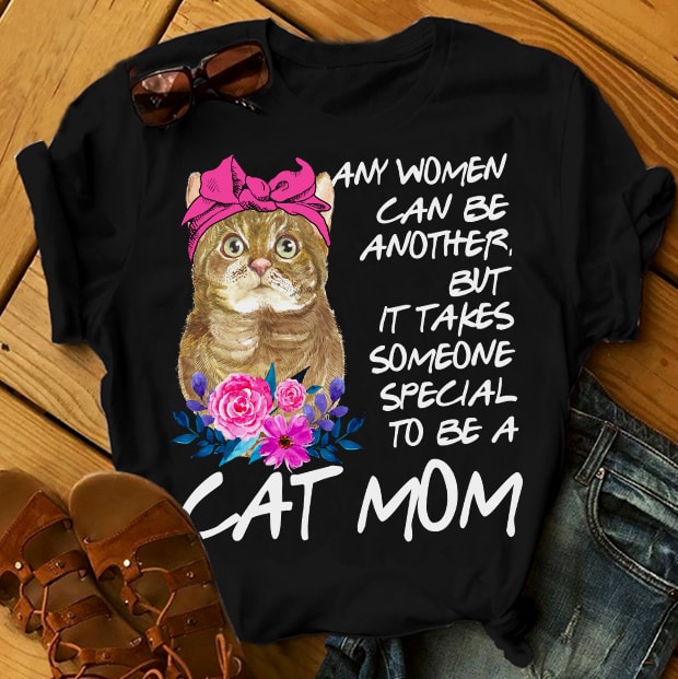 CAT MOM buy t shirt design