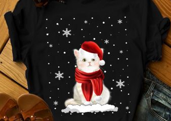 CAT SNOWMAN t shirt design for sale