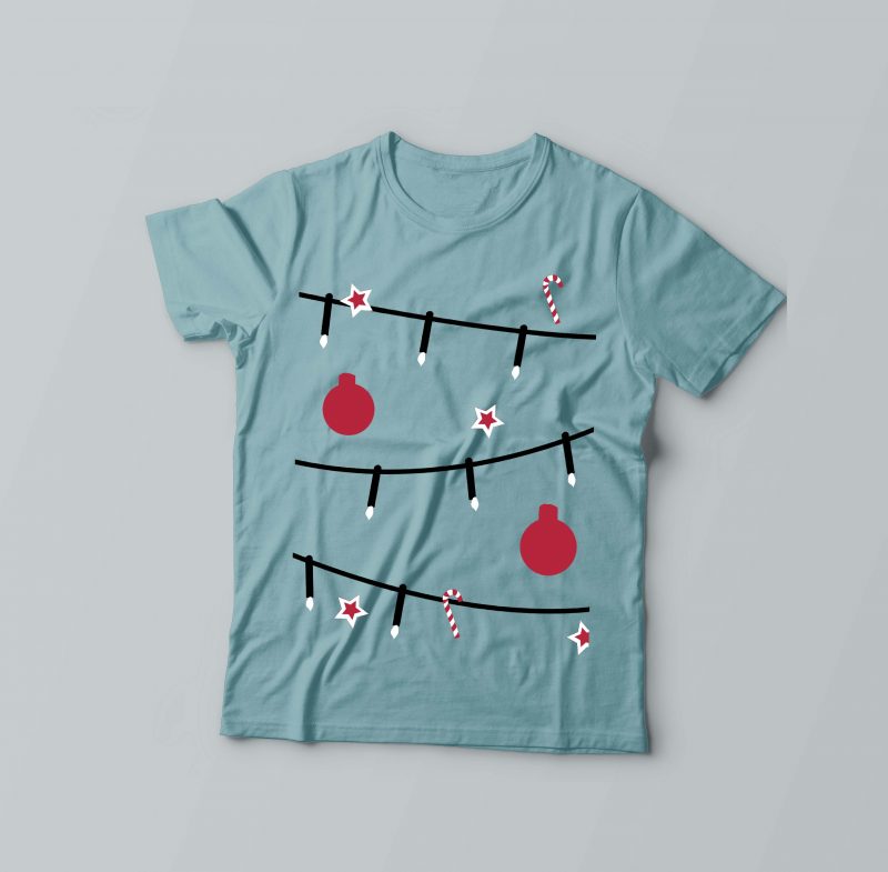 Download Christmas Lamp Vector T Shirt Design Template Buy T Shirt Designs