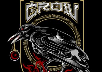 crow t-shirt design