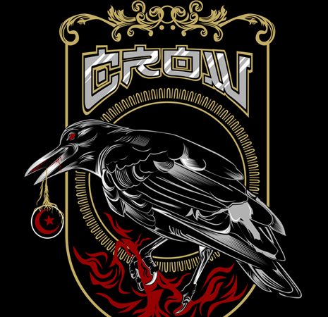 Crow t-shirt design Crow t-shirt design