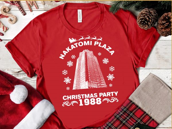Nakatomi plaza christmas party 1988 svg,nakatomi plaza christmas party 1988,nakatomi plaza christmas svg,nakatomi plaza t shirt design for sale