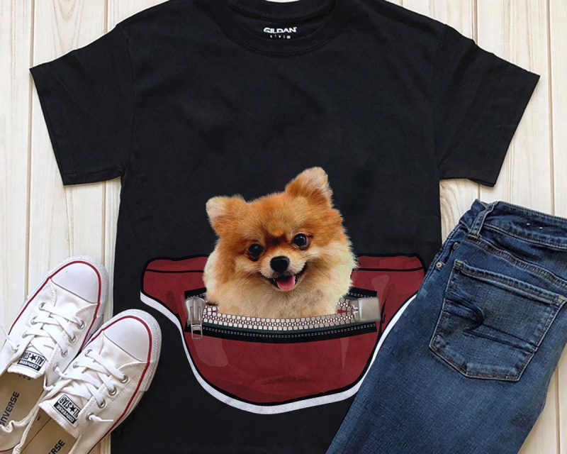 Dog in Waist Pack – 20 Popular Dog Breeds tshirt factory