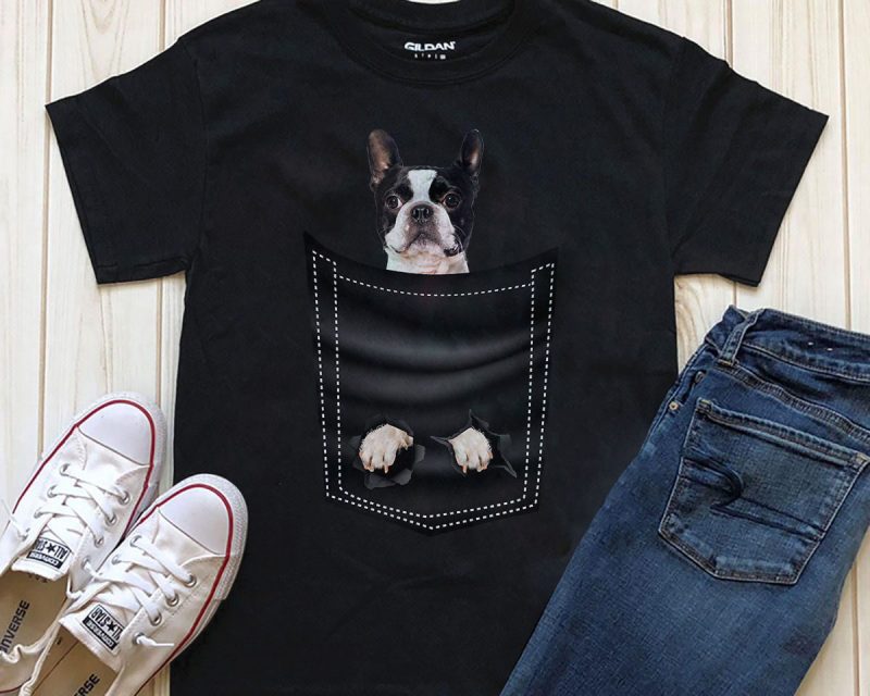 Dog In Pocket – 20 Popular Dog Breeds buy t shirt designs artwork