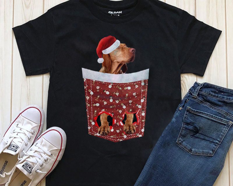 Dog In Christmas Pocket – 20 Popular Dog Breeds buy t shirt designs artwork