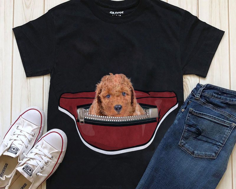 Dog in Waist Pack – 20 Popular Dog Breeds tshirt factory