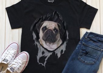 Dog in Tee – 20 versions t-shirt design png