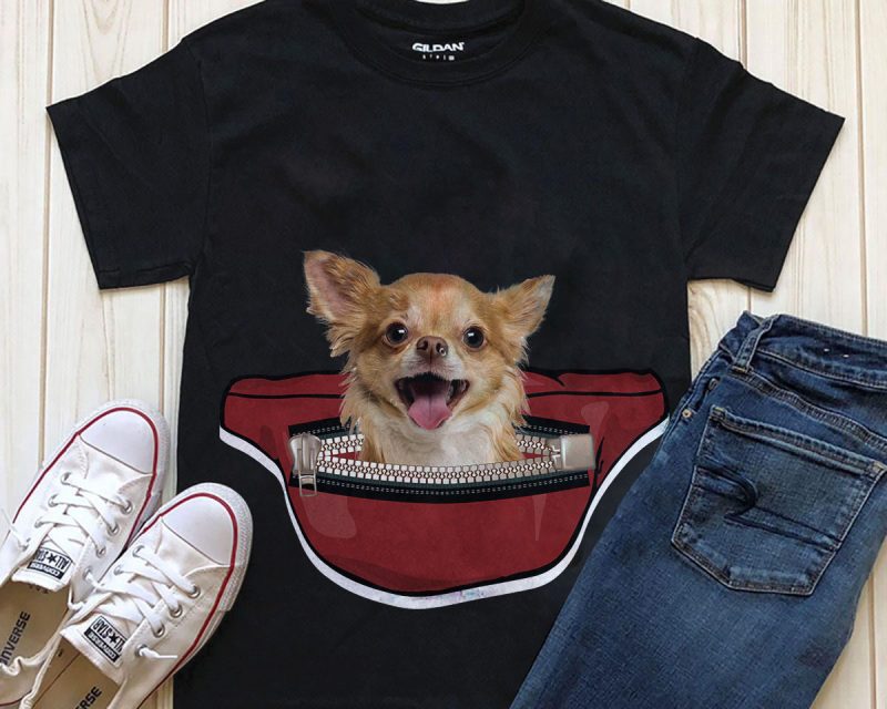 Dog in Waist Pack – 20 Popular Dog Breeds tshirt factory