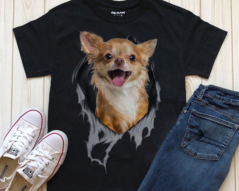 Dog in Tee – 20 versions buy t shirt design